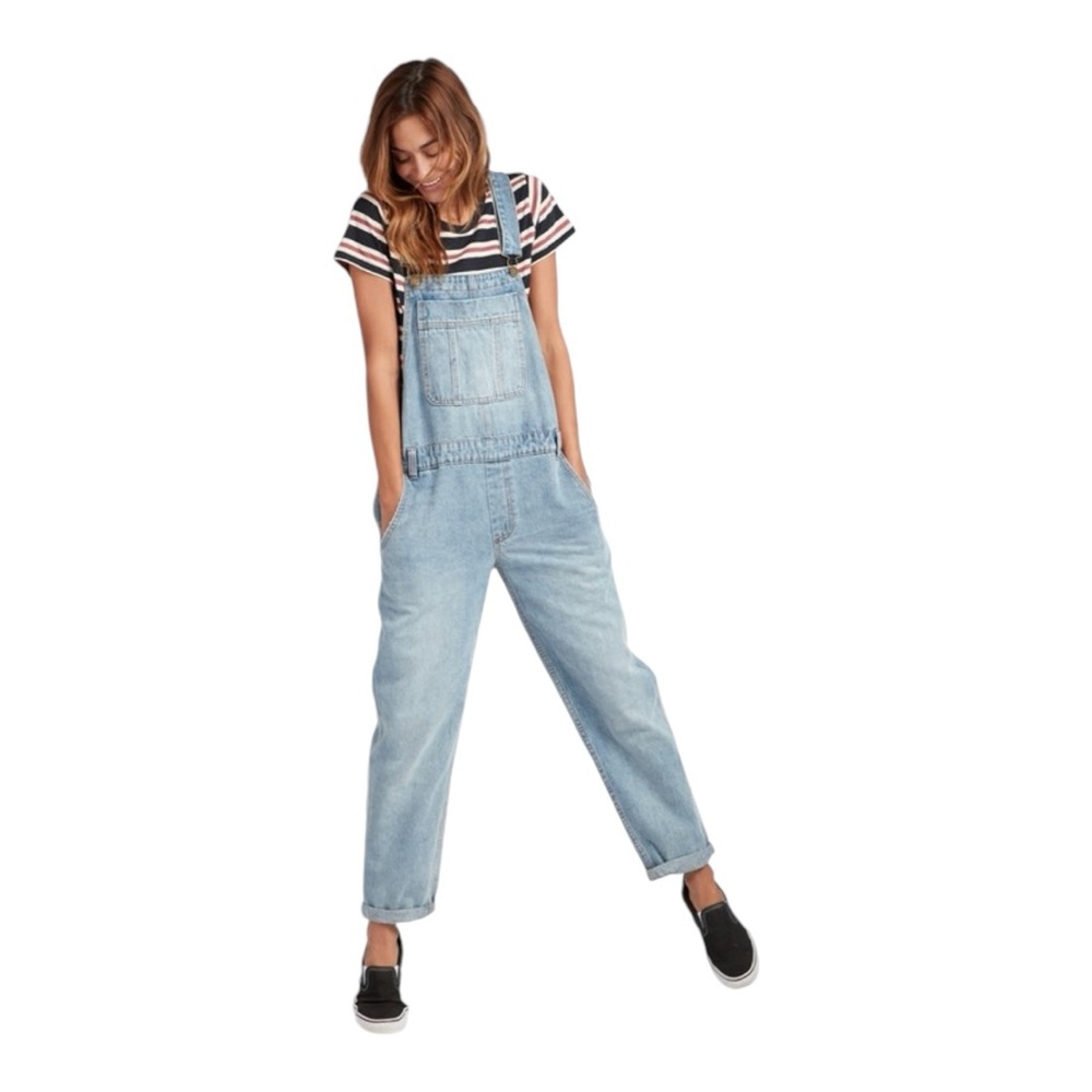 BILLABONG All Over High Waisted Vintage Overall denim size 28